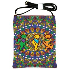 Grateful Dead Pattern Shoulder Sling Bag