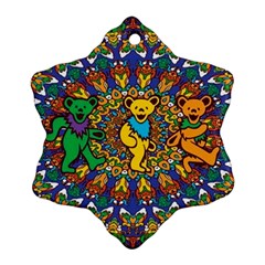 Grateful Dead Pattern Ornament (snowflake) by Sarkoni