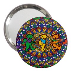 Grateful Dead Pattern 3  Handbag Mirrors