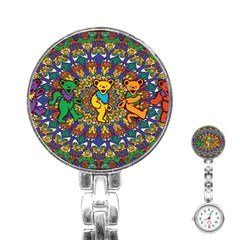 Grateful Dead Pattern Stainless Steel Nurses Watch