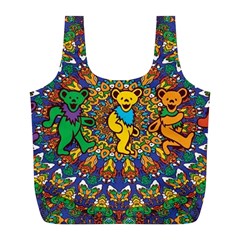 Grateful Dead Pattern Full Print Recycle Bag (l) by Sarkoni