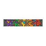 Grateful Dead Pattern Premium Plush Fleece Scarf (Mini) Back