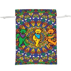 Grateful Dead Pattern Lightweight Drawstring Pouch (XL)