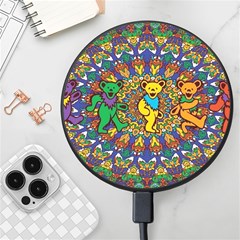 Grateful Dead Pattern Wireless Fast Charger(Black)