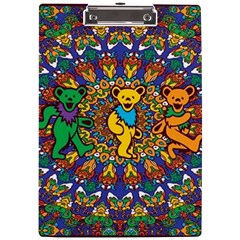 Grateful Dead Pattern A4 Acrylic Clipboard