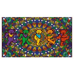 Grateful Dead Pattern Banner and Sign 7  x 4 