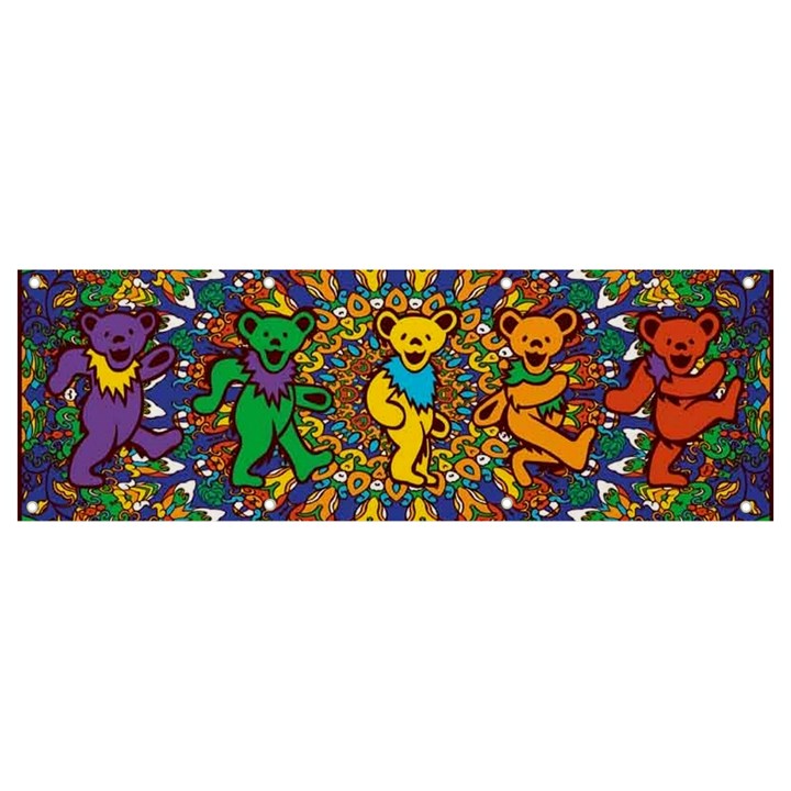 Grateful Dead Pattern Banner and Sign 9  x 3 