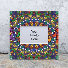 Grateful Dead Pattern White Box Photo Frame 4  x 6 