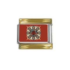 Grateful-dead-pacific-northwest-cover Gold Trim Italian Charm (9mm) by Sarkoni