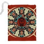 Grateful-dead-pacific-northwest-cover Drawstring Pouch (4XL) Back