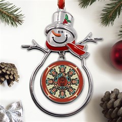 Grateful-dead-pacific-northwest-cover Metal Snowman Ornament by Sarkoni