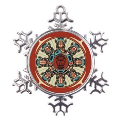 Grateful-dead-pacific-northwest-cover Metal Large Snowflake Ornament by Sarkoni