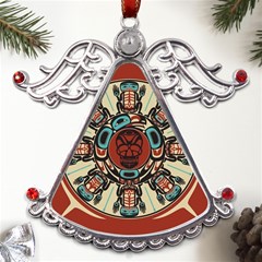 Grateful-dead-pacific-northwest-cover Metal Angel With Crystal Ornament by Sarkoni