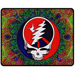 Grateful Dead - Two Sides Fleece Blanket (medium) by Sarkoni