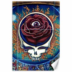 Grateful-dead-ahead-of-their-time Canvas 12  X 18  by Sarkoni