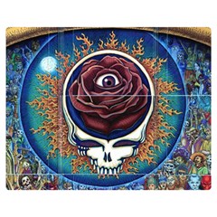 Grateful-dead-ahead-of-their-time Premium Plush Fleece Blanket (medium) by Sarkoni