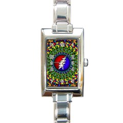 Grateful Dead Rectangle Italian Charm Watch by Sarkoni