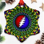 Grateful Dead Snowflake Ornament (Two Sides) Back