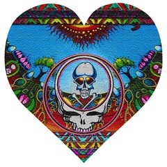 Grateful Dead Wallpapers Wooden Puzzle Heart