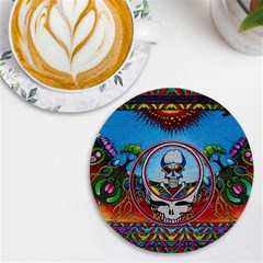 Grateful Dead Wallpapers UV Print Round Tile Coaster