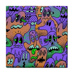 Trippy Aesthetic Halloween Tile Coaster by Sarkoni