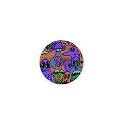 Trippy Aesthetic Halloween 1  Mini Buttons by Sarkoni