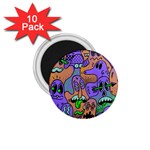 Trippy Aesthetic Halloween 1.75  Magnets (10 pack)  Front