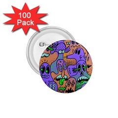 Trippy Aesthetic Halloween 1 75  Buttons (100 Pack)  by Sarkoni