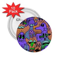 Trippy Aesthetic Halloween 2 25  Buttons (10 Pack)  by Sarkoni