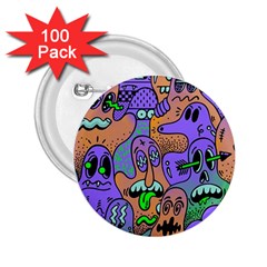 Trippy Aesthetic Halloween 2 25  Buttons (100 Pack)  by Sarkoni