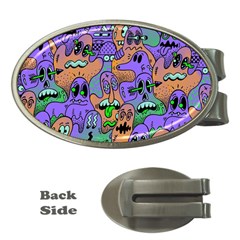 Trippy Aesthetic Halloween Money Clips (oval)  by Sarkoni