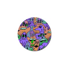 Trippy Aesthetic Halloween Golf Ball Marker by Sarkoni