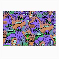 Trippy Aesthetic Halloween Postcard 4 x 6  (pkg Of 10) by Sarkoni