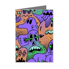 Trippy Aesthetic Halloween Mini Greeting Card by Sarkoni