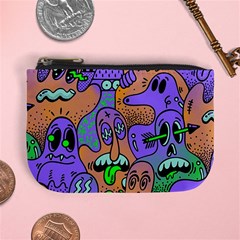 Trippy Aesthetic Halloween Mini Coin Purse by Sarkoni