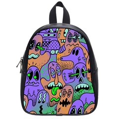 Trippy Aesthetic Halloween School Bag (small) by Sarkoni