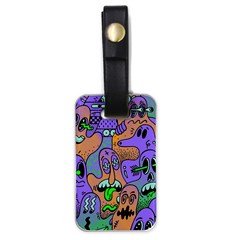 Trippy Aesthetic Halloween Luggage Tag (one Side) by Sarkoni