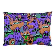 Trippy Aesthetic Halloween Pillow Case (two Sides) by Sarkoni