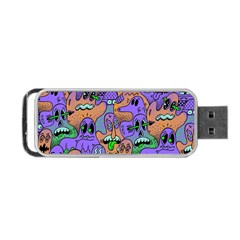 Trippy Aesthetic Halloween Portable Usb Flash (two Sides) by Sarkoni