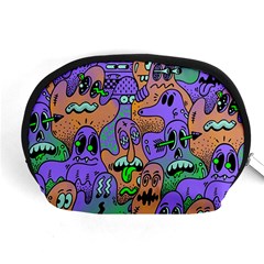 Trippy Aesthetic Halloween Accessory Pouch (medium) by Sarkoni