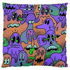 Trippy Aesthetic Halloween Standard Premium Plush Fleece Cushion Case (two Sides) by Sarkoni