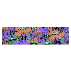 Trippy Aesthetic Halloween Oblong Satin Scarf (16  X 60 ) by Sarkoni