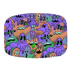 Trippy Aesthetic Halloween Mini Square Pill Box by Sarkoni