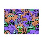 Trippy Aesthetic Halloween Premium Plush Fleece Blanket (Mini) 35 x27  Blanket Front