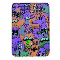 Trippy Aesthetic Halloween Rectangular Glass Fridge Magnet (4 Pack) by Sarkoni