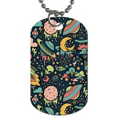 Alien Rocket Space Aesthetic Dog Tag (one Side) by Sarkoni