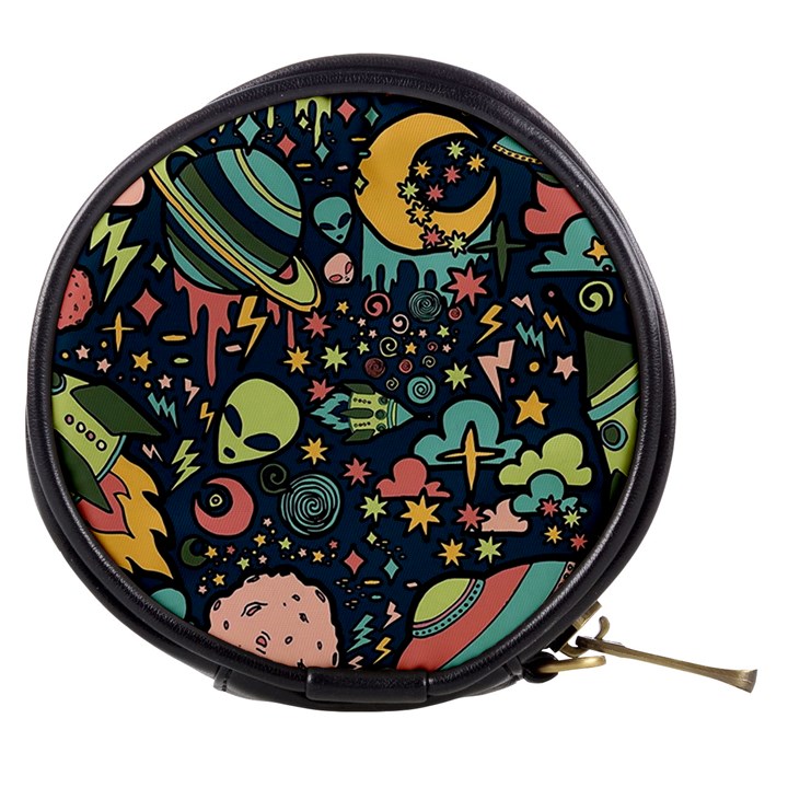 Alien Rocket Space Aesthetic Mini Makeup Bag