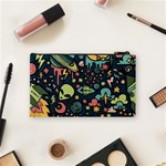 Alien Rocket Space Aesthetic Cosmetic Bag (Small) Back