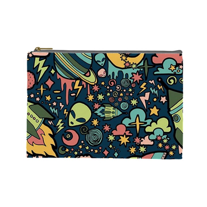 Alien Rocket Space Aesthetic Cosmetic Bag (Large)