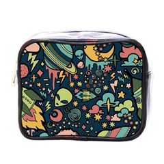 Alien Rocket Space Aesthetic Mini Toiletries Bag (one Side) by Sarkoni